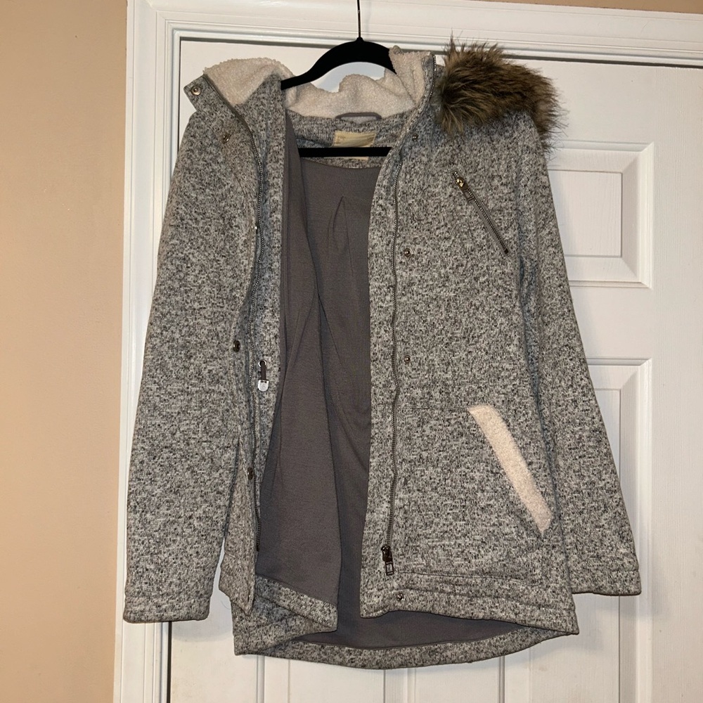 Altard state faux fur lined coat